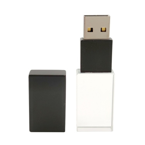 Black Crystal USB With Led Ligh-16GB